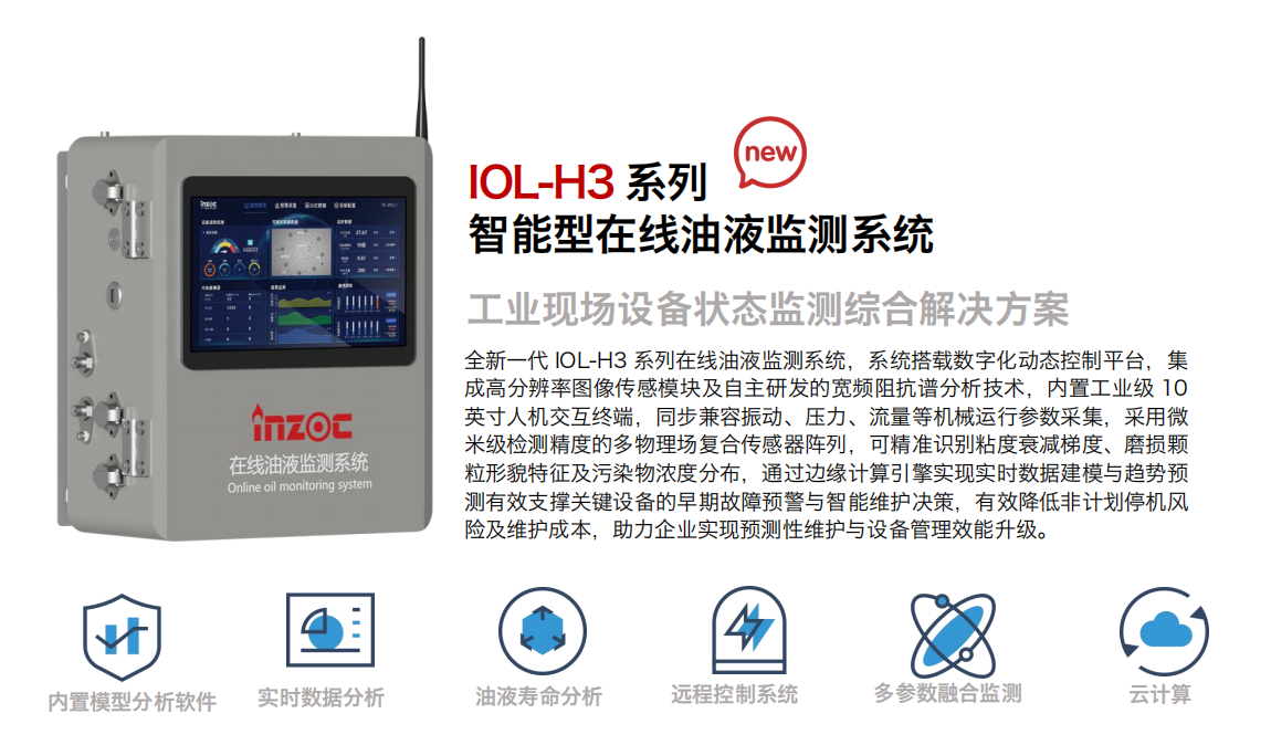  INZOC 智火柴  IOL-H3 智能型在线油液监测系统